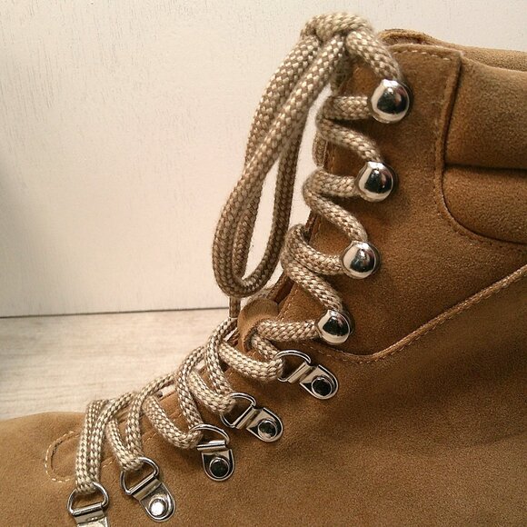 Arlene Combat Boot Oasis Society Tan Lace up Boot Size 9 - Picture 6 of 8